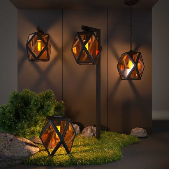 Уличный светильник Elektrostandard Ambra 35133/F черный a056235