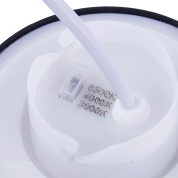 Уличный накладной светильник Uniel ULU-P35R-12W/3000K+4000K+6500K/D18 IP65 BLACK UL-00013632