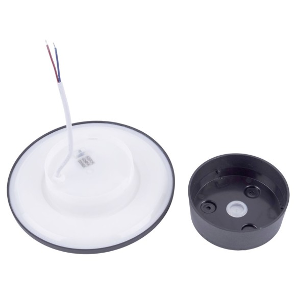 Уличный накладной светильник Uniel ULU-P35R-12W/3000K+4000K+6500K/D18 IP65 BLACK UL-00013632