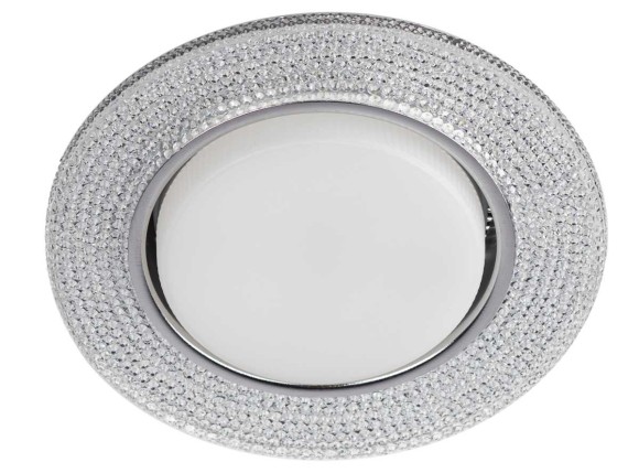 Светильник встраиваемый cо светодиодной подсветкой ЭРА DK LD53 WH под лампу GX53 белый Б0057475