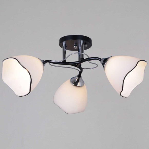 Потолочная люстра Reluce 79360-0.3-03 BK+CR Потолочная люстра Reluce 79360-0.3-03 BK+CR