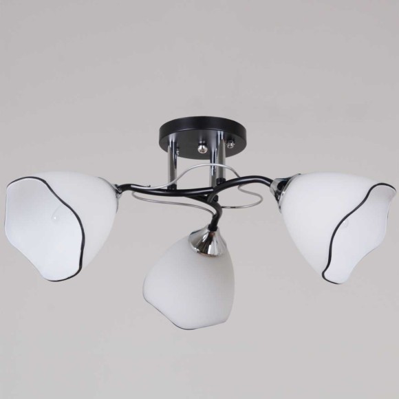 Потолочная люстра Reluce 79360-0.3-03 BK+CR Потолочная люстра Reluce 79360-0.3-03 BK+CR