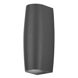 Светильник садово-парковый Feron DH025,на стену, 2*GU10 MR11, 230V, серый Светильник садово-парковый Feron DH025,на стену, 2*GU10 MR11, 230V, серый