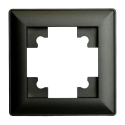 Рамка 1-местная Stekker Катрин черный PFR00-7001-05 39812