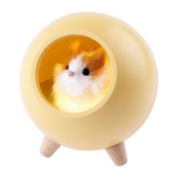 Светильник-ночник ЭРА Хомяк желтый NLED-468-1W-Y Б0052815 Светильник-ночник ЭРА Хомяк желтый NLED-468-1W-Y Б0052815