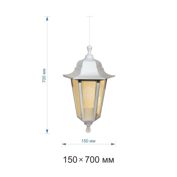 Уличный подвесной светильник Apeyron Адель 11-98бел Уличный подвесной светильник Apeyron Адель 11-98бел