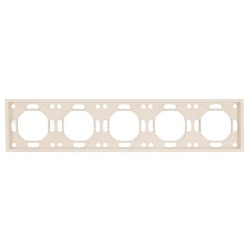 Рамка Stekker, PFR00-5005-08 5-местная Эмили, кашемир, soft touch 49914