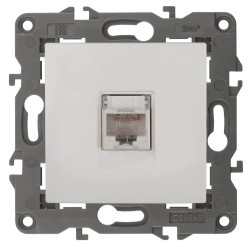 Розетка информационная RJ45 ЭРА Elegance 14-3107-01 Б0034302 Розетка информационная RJ45 ЭРА Elegance 14-3107-01 Б0034302
