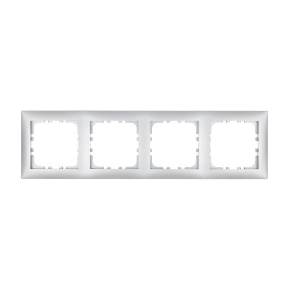 Рамка LK Studio 4-постовая (серебристый металлик) LK60 864403-1