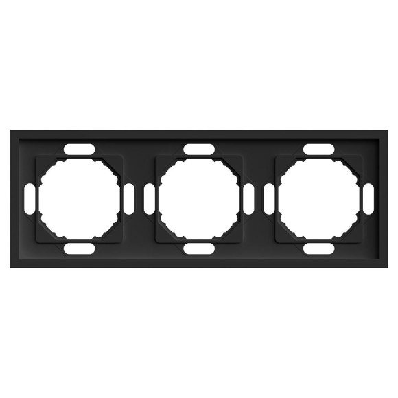 Рамка 3-постовая Stekker Эмили черный уголь PFR00-5003-05 49860