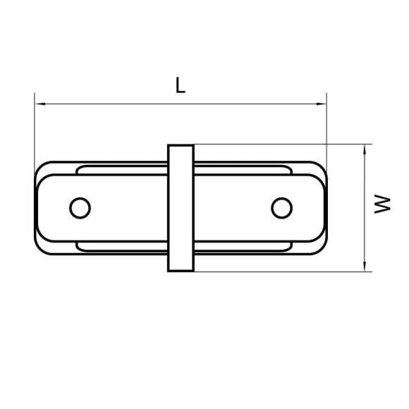 Коннектор прямой Lightstar Barra 502109 Коннектор прямой Lightstar Barra 502109