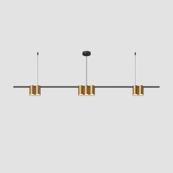 Подвесная люстра Denkirs Orbit DK4063-BK+SG