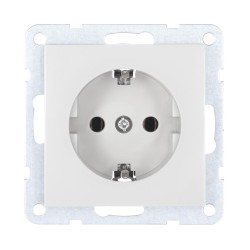 Розетка LK Studio с з/к, без шторок (белый) LK60 863104-1