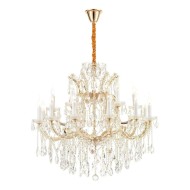 Подвесная люстра iLamp Diamond 6071-18 GD+CL Подвесная люстра iLamp Diamond 6071-18 GD+CL