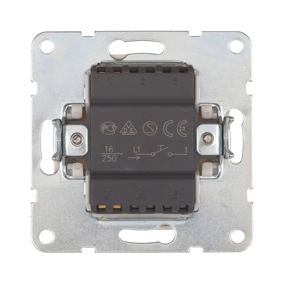 Выключатель-кнопка LK Studio 1-кл.(схема 1Т) 16 A, 250 B (черный бархат) LK60 860508-1 Выключатель-кнопка LK Studio 1-кл.(схема 1Т) 16 A, 250 B (черный бархат) LK60 860508-1