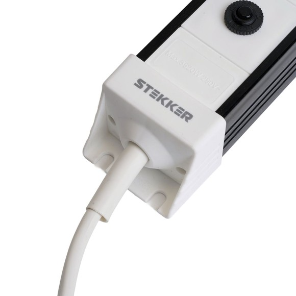 Сетевой фильтр 6-местный с/з Stekker 3x1мм2, 3 м, 250В, 16А Techno, HM22-61-03, белый 50151