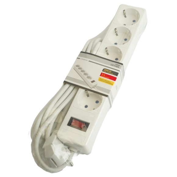 Сетевой фильтр 5-местный с/з STEKKER HM20-51-053x1мм2, 5 м, серия Optima, белый Сетевой фильтр 5-местный с/з STEKKER HM20-51-053x1мм2, 5 м, серия Optima, белый