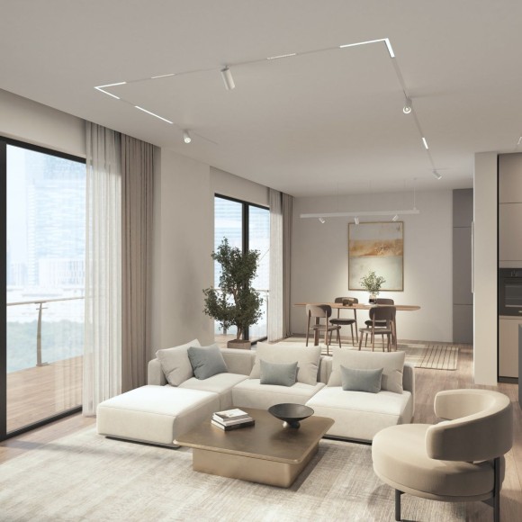 Трековый светодиодный светильник Denkirs Simple Linear DK8203-WH