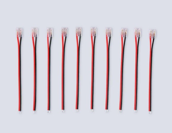 Соединитель гибкий односторонний AMBRELLA LIGHT ILLUMINATION COB 12/24V для лент 8/10mm (2 конт.) (10шт. в комплекте) GS7375