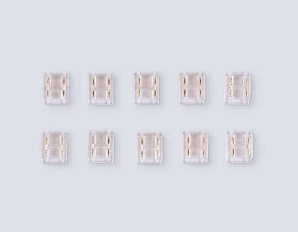 Соединитель прямой  AMBRELLA LIGHT ILLUMINATION COB 12/24V для лент 8/10mm (2 конт.) (10шт. в комплекте) GS6361