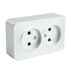 Розетка двойная 2P Stekker София серебро MST10-12-03 49327 Розетка двойная 2P Stekker София серебро MST10-12-03 49327