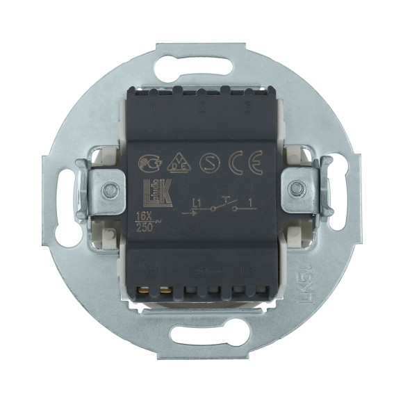 Выключатель-кнопка LK Studio одноклавишный (схема 1T) 16 А, 250 В (белый) Vintage 880504-1 Выключатель-кнопка LK Studio одноклавишный (схема 1T) 16 А, 250 В (белый) Vintage 880504-1