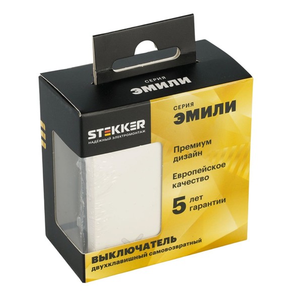Выключатель 2-клавишный самовозвратный (механизм), Stekker. 250В, 10А Эмили, RSW10-5113-01, белый фарфор, soft touch 50325 Выключатель 2-клавишный самовозвратный (механизм), Stekker. 250В, 10А Эмили, RSW10-5113-01, белый фарфор, soft touch 50325