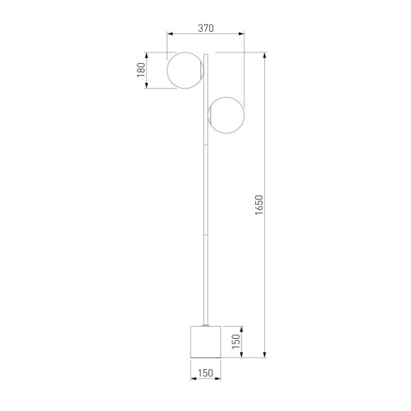 Торшер Eurosvet Marbella 01158/2 латунь Торшер Eurosvet Marbella 01158/2 латунь