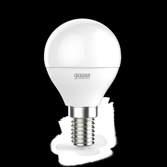 Лампа светодиодная Gauss E14 8W 4100K матовая 53128
