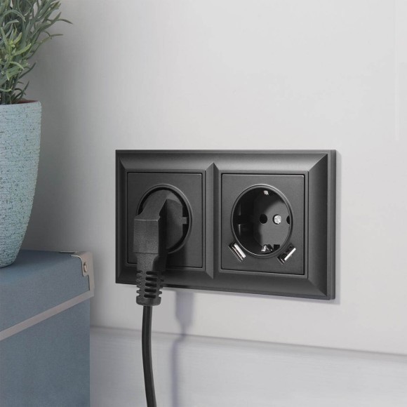 Рамка Werkel Fiore на 2 поста черный W0022208 4690389160370 Рамка Werkel Fiore на 2 поста черный W0022208 4690389160370