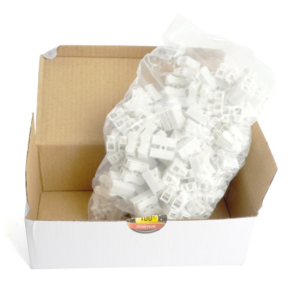 Клемма самозажимная 2-х контактная STEKKER, LD900-002 Клемма самозажимная 2-х контактная STEKKER, LD900-002