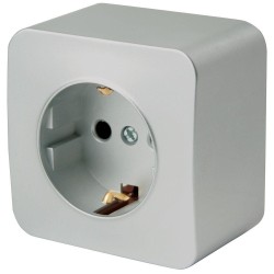 Розетка 2P+PE Stekker София серебро MST16-11-03 49326 Розетка 2P+PE Stekker София серебро MST16-11-03 49326
