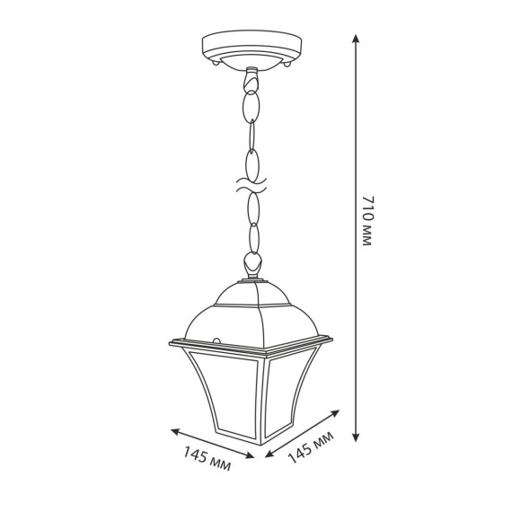 Уличный подвесной cветильник Elektrostandard Apus H черное золото GL 1009H a043115 Уличный подвесной cветильник Elektrostandard Apus H черное золото GL 1009H a043115