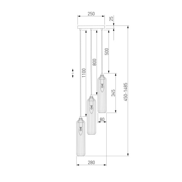Подвесная люстра Eurosvet Siesta 50252/3 хром Подвесная люстра Eurosvet Siesta 50252/3 хром