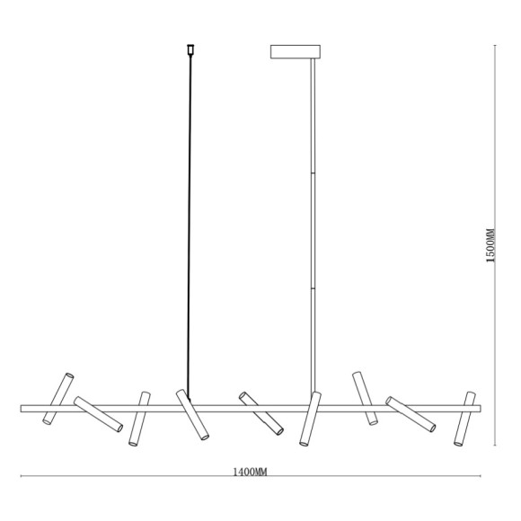 Подвесной светильник iLedex Telescope 2688-140 BR Подвесной светильник iLedex Telescope 2688-140 BR