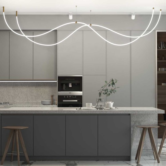 Подвес для круглого гибкого неона Elektrostandard Full Light FL 2830 латунь 2 м a063440