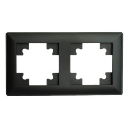 Рамка 2-постовая Stekker Катрин черный PFR00-7001-05 39813