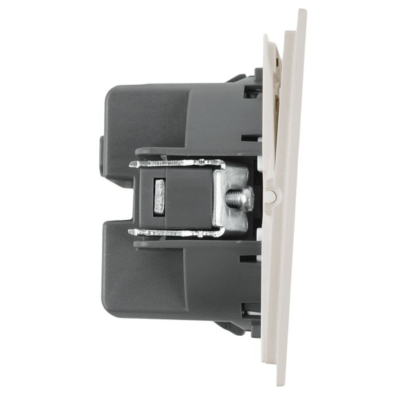 Выключатель 2-клавишный c индикатором (механизм), Stekker, 250В, 10А Мия, RSW10-3102-10, пудровый жемчуг 50476