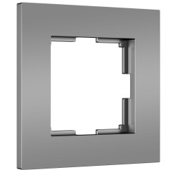 Рамка Werkel Slab на 1 пост серебро матовый W0012965 4690389193361 Рамка Werkel Slab на 1 пост серебро матовый W0012965 4690389193361