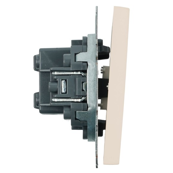 Переключатель перекрестный 1-клавишный (механизм), Stekker, 250В, 10А Эмили, RSW10-5110-08, кашемир, soft touch 49897