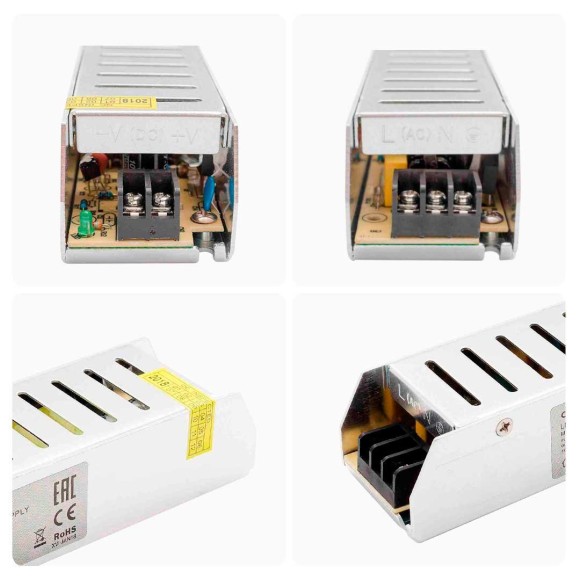 Блок питания Apeyron 12V 75W IP20 6,25A 03-48 Блок питания Apeyron 12V 75W IP20 6,25A 03-48