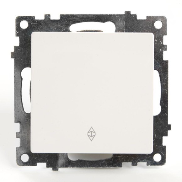 Переключатель одноклавишный Stekker Катрин белый GLS10-7105-01 39572 Переключатель одноклавишный Stekker Катрин белый GLS10-7105-01 39572