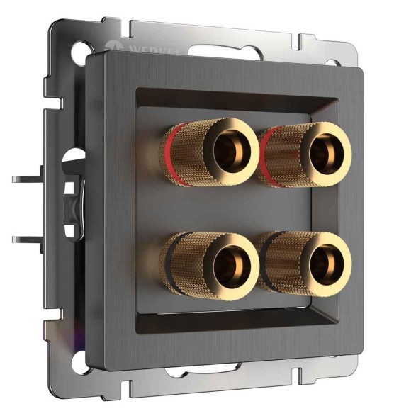 Акустическая розетка Werkel (графит рифленый) W1185004 4690389158698 Акустическая розетка Werkel (графит рифленый) W1185004 4690389158698