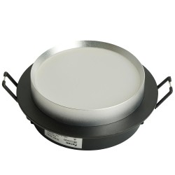 Светильник встраиваемый Feron DL507 потолочный GX53 черный + серебро круг 51355 Светильник встраиваемый Feron DL507 потолочный GX53 черный + серебро круг 51355