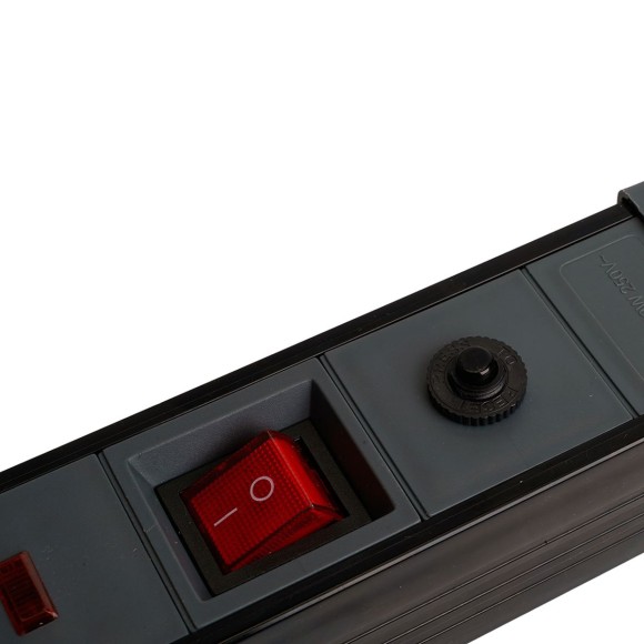 Сетевой фильтр 6-местный с/з Stekker 3x1мм2, 5 м, 250В, 16А Techno, HM22-61-05, черный 50161