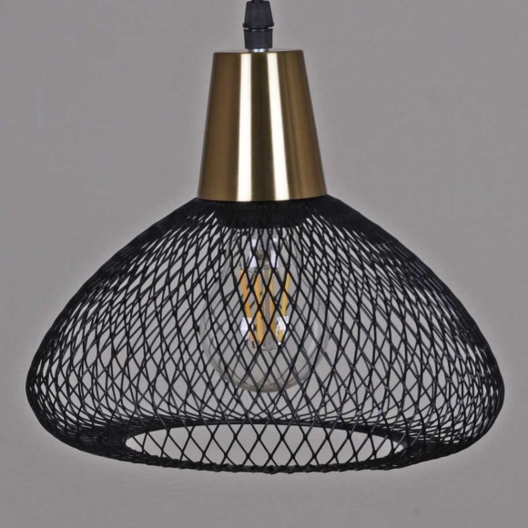 Люстра Reluce 03204-3.9-01 BK+COPPER