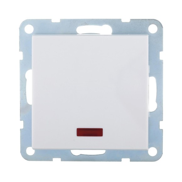 Переключатель LK Studio 1-кл., на 2 направления, c индикатором (схема 6L) 16 A, 250 B (белый) LK80 840404-1 Переключатель LK Studio 1-кл., на 2 направления, c индикатором (схема 6L) 16 A, 250 B (белый) LK80 840404-1