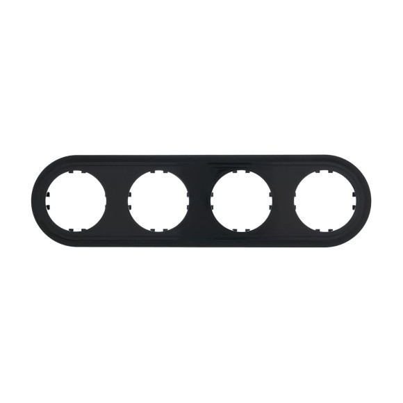 Рамка LK Studio 4-постовая круглая (черный) Vintage-Classic 889408-1