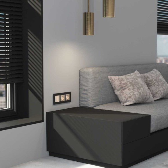 Рамка Werkel AluMax на 3 поста черный алюминий W0033508 4690389204074