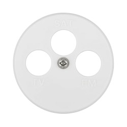 Накладка LK Studio для розетки TV+FM+SAT, 3 отверстия , бел., LK Vintage 885404-1